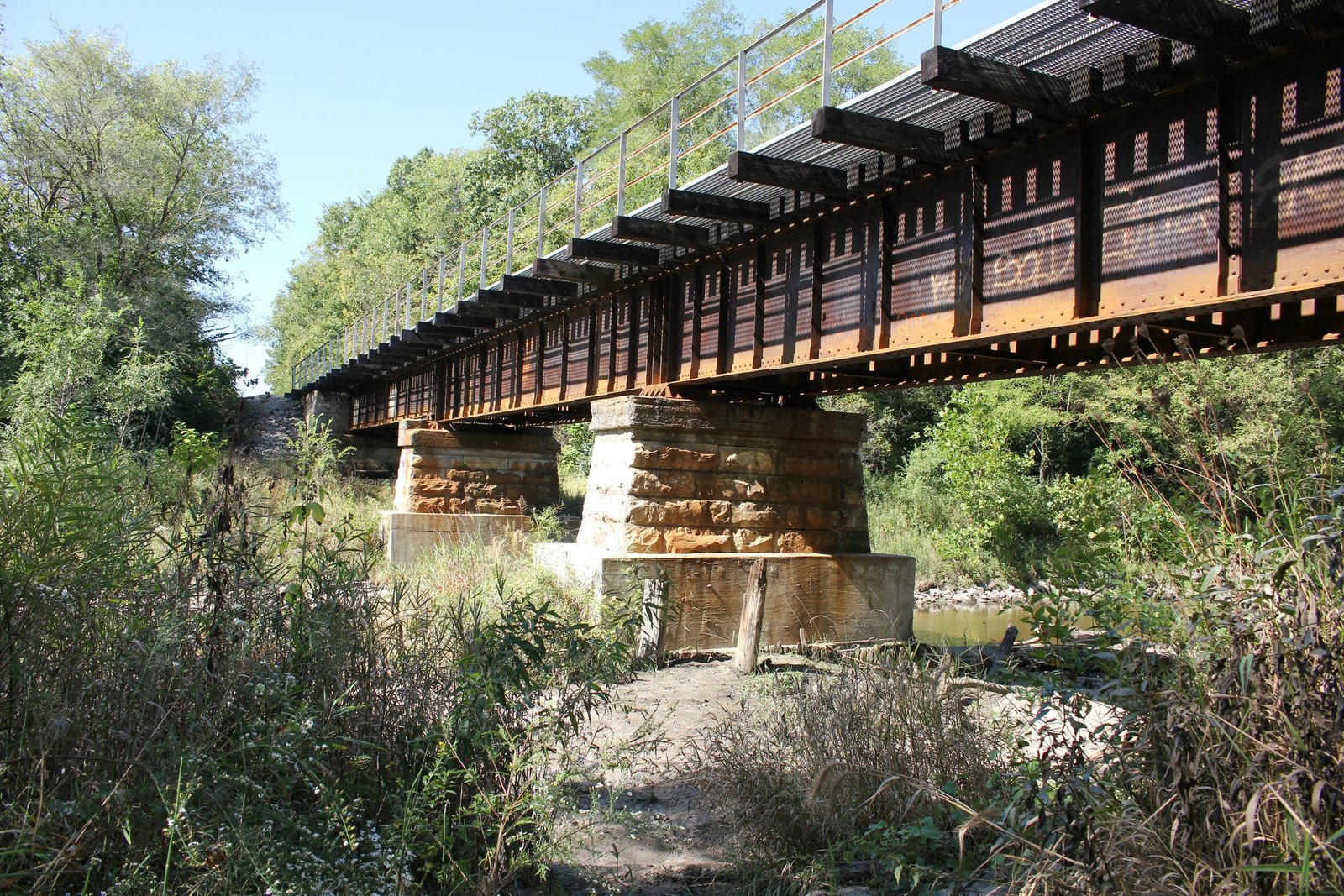 Looking west